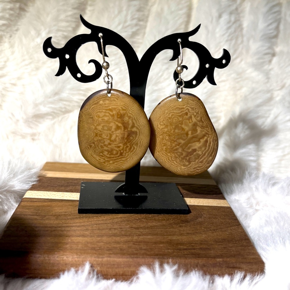 3 for $25❤️ Real Seed Pod dangling earring